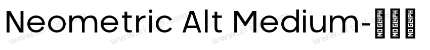 Neometric Alt Medium字体转换